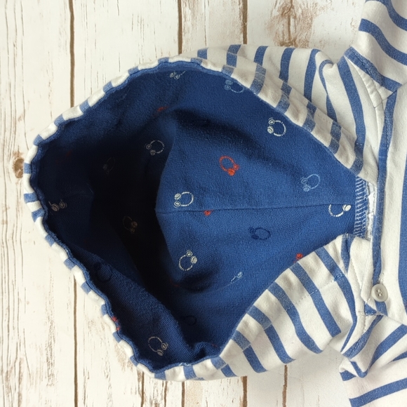 Rosie Pope Blue/White Striped Pullover 18M - Picture 6 of 7
